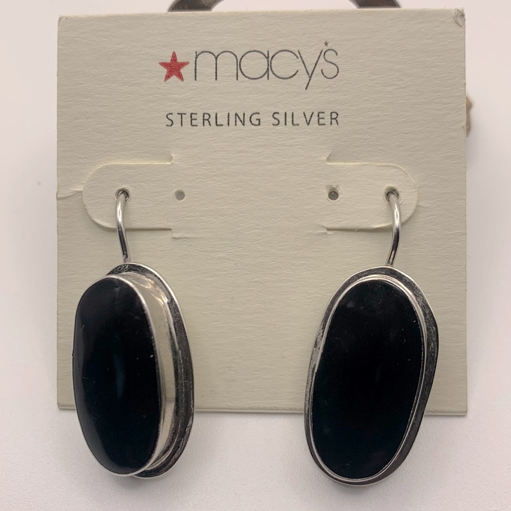 Lovely Sterling Silver W/black Center
